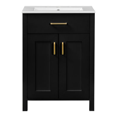 24"Bathroom Vanity Combo With Ceramic Sink