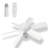 Fans Lights With Remote, 6 Speed 3 Color Fan Lights In Summer With Extender