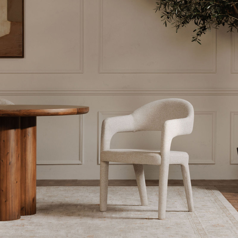 Martens Upholstered Armchair, White
