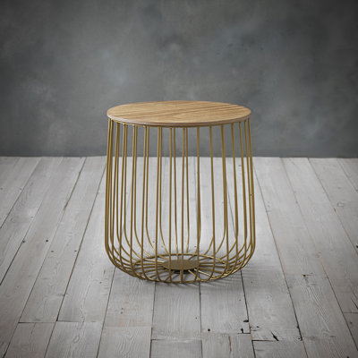 Ardrie Drum Coffee Table with Storage