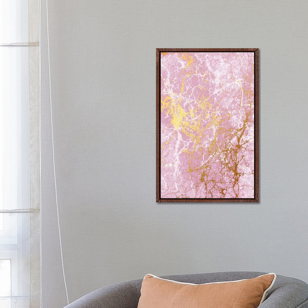 Pink Marble von Sarah Callis - Galerie-verpackte Leinwand Giclée auf Leinwand