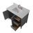 Laval 42" Single Sink Freestanding Bathroom Vanity with Engineered Marble Top-105245175-105245166