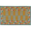 Tapis jaune / bleu / gris Modern
