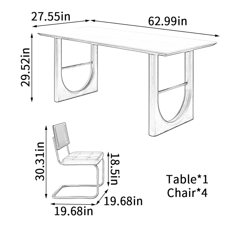 Paredes, 29.52"H x 62.99"L x 27.55"W