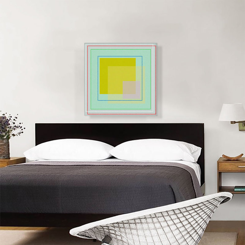 Impression sur toile tendue Mid-Century, H 26 po x l 26 po x P 0,75 po
