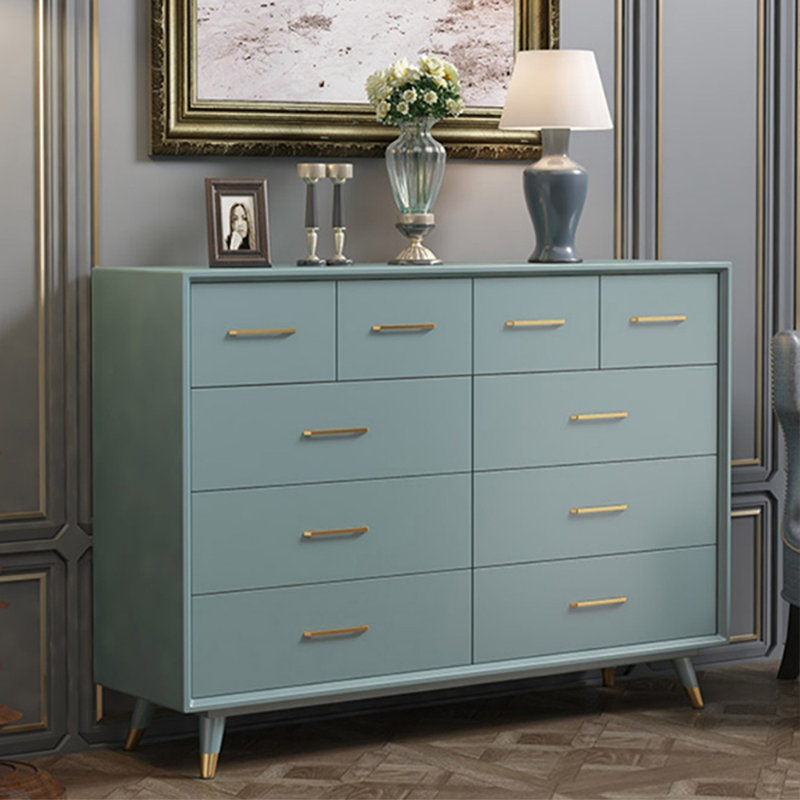 High-end and simple side cabinet, Blue