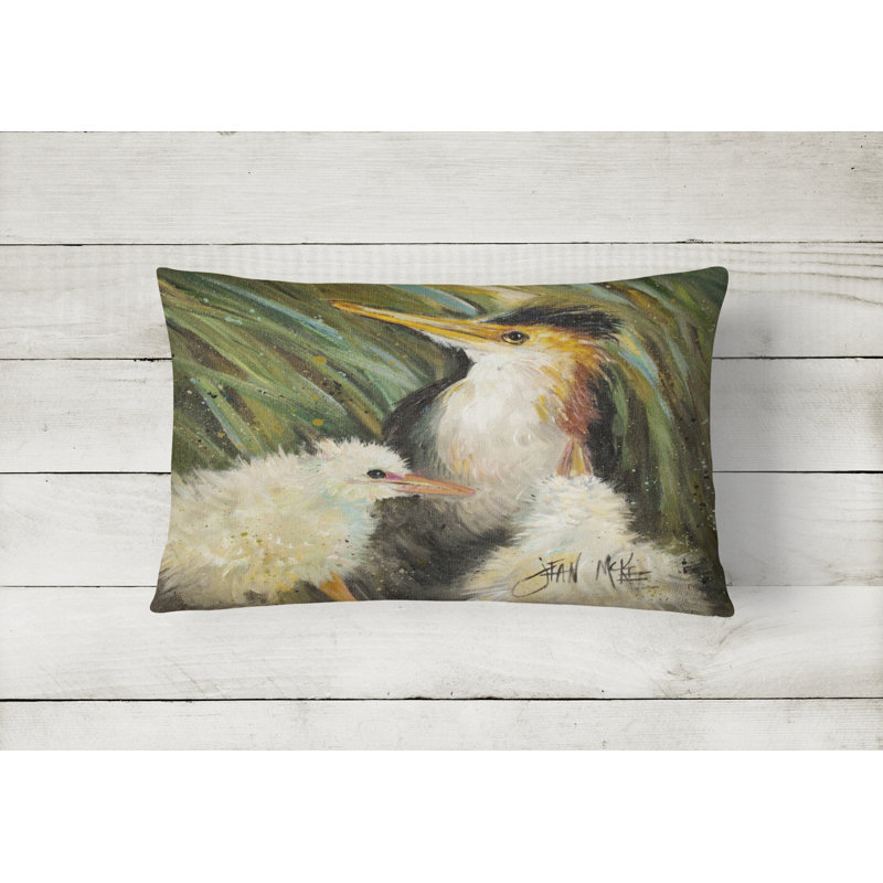 Happy Family Outdoor Reversible Throw Pillow