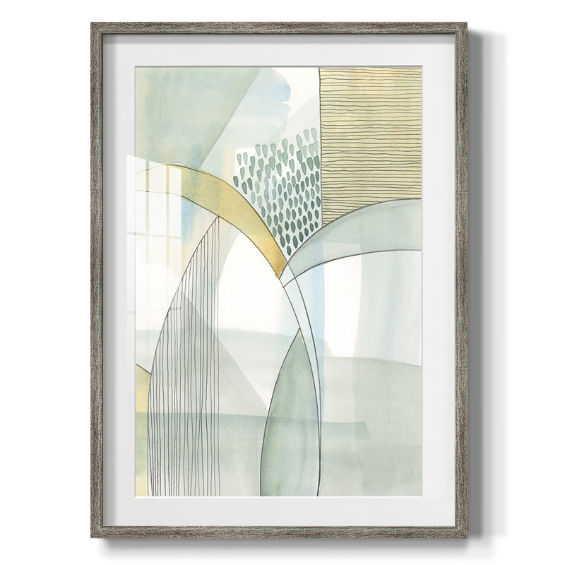Mint Reflection I - Impression encadrée, Vieilli, H 28,5 po x l 20,5 po