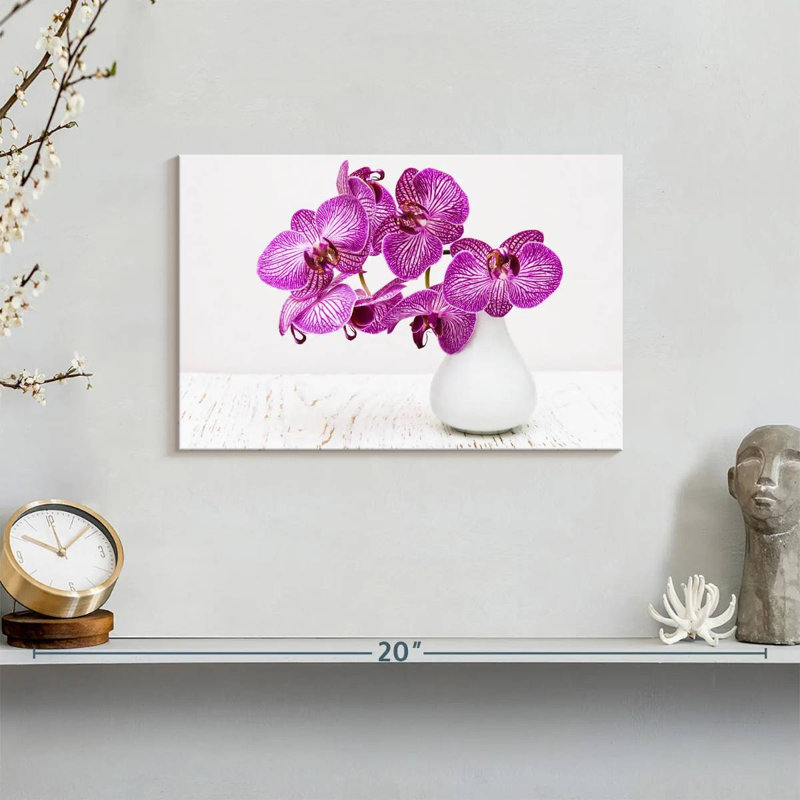 Orchids In A Vase, 8" H x 12" W