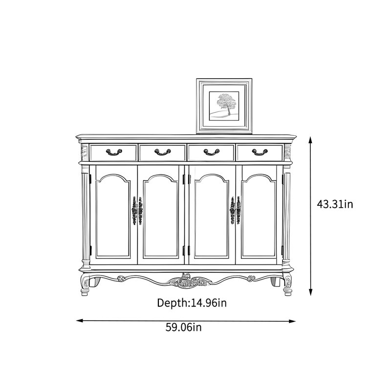 Armoire de rangement multifonctionnelle à grande capacité