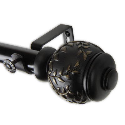Haings Steel Adjustable Single Curtain Rod