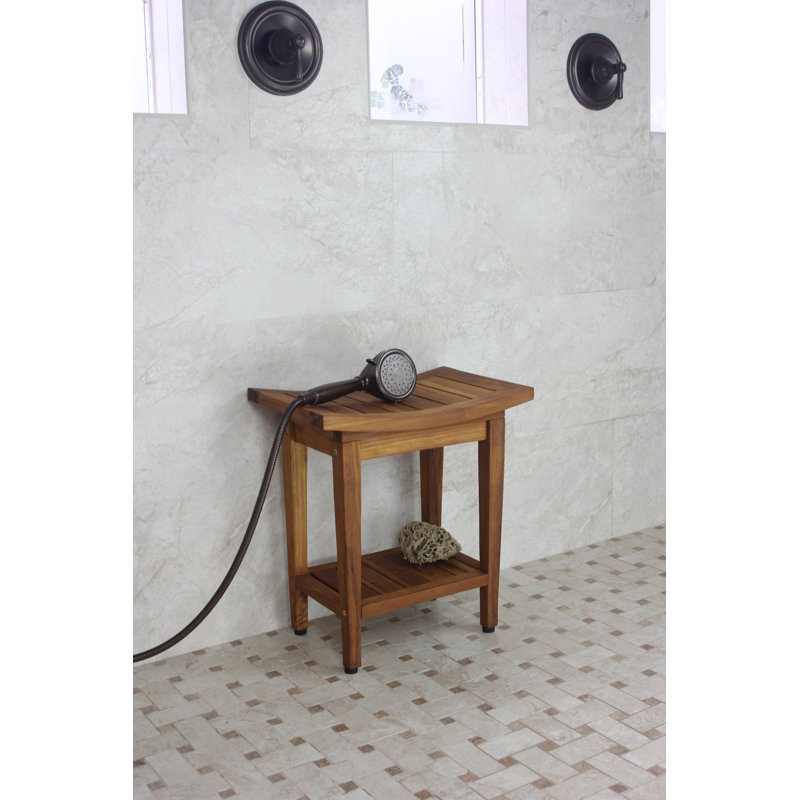 Maluku Shower Seat, 18" H x 30" W x 14" D