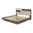 Bed Bookcase Headboard Grey Oak-2014664789