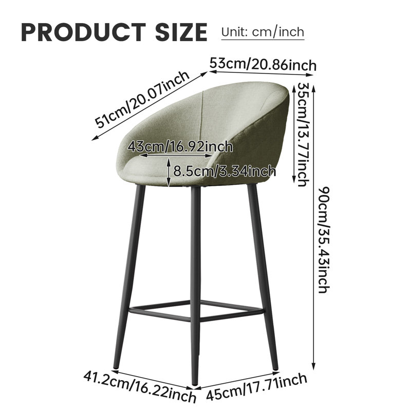 Modern Green Bar Stools