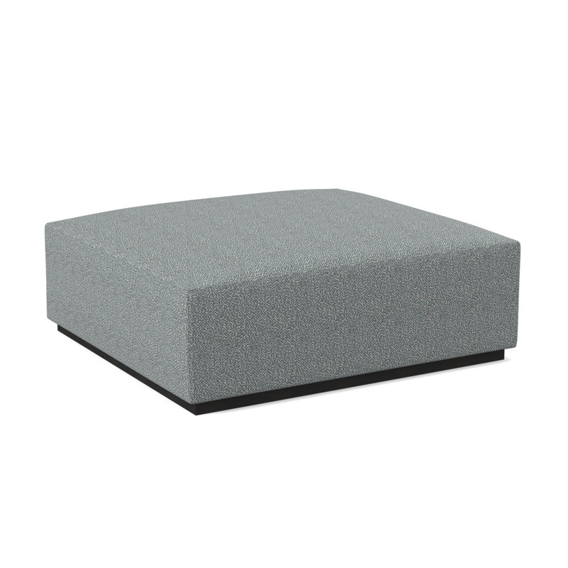Repose-pieds Club, Espresso, Mélange de polyester Maya cyan