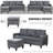 76.3 " Faux Leather Sofa