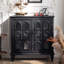 Buffet en bois massif noir