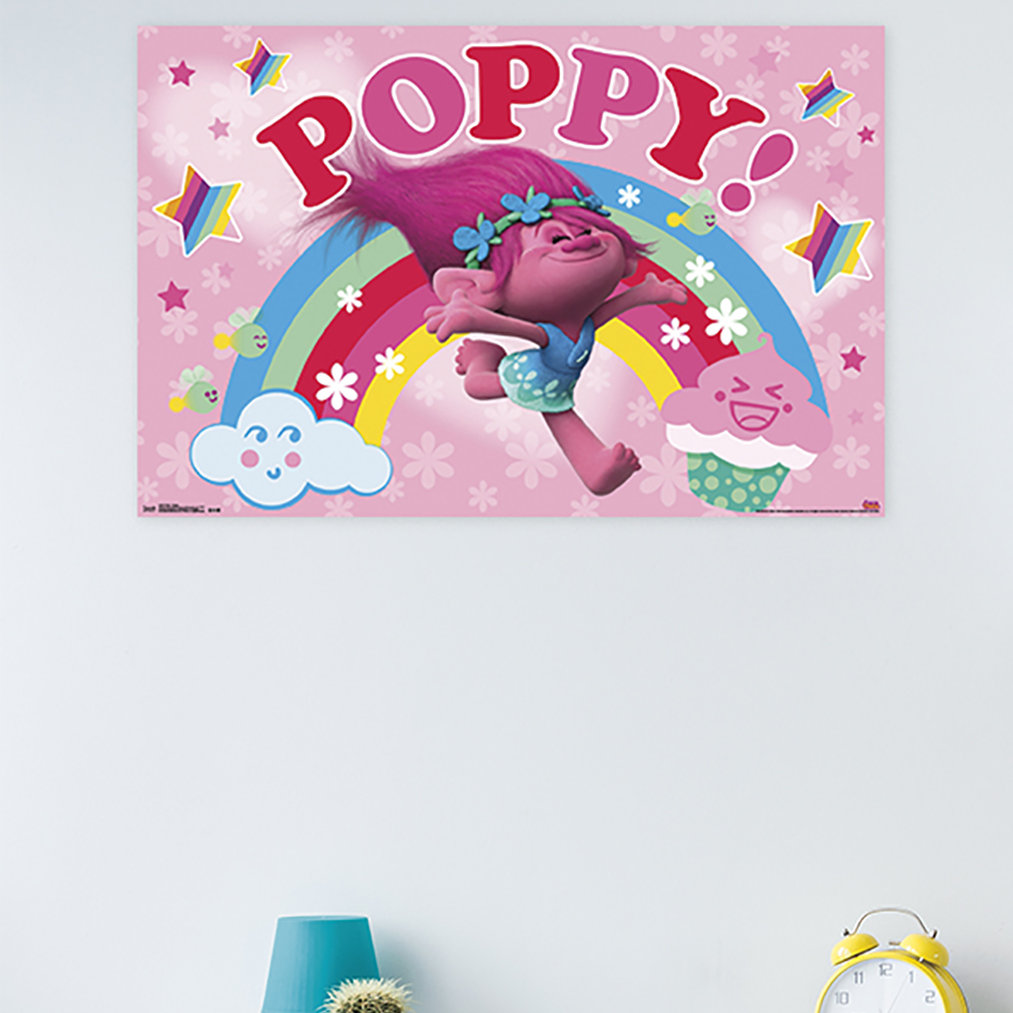 Trends International Trolls - Poppy Paper Print | Wayfair
