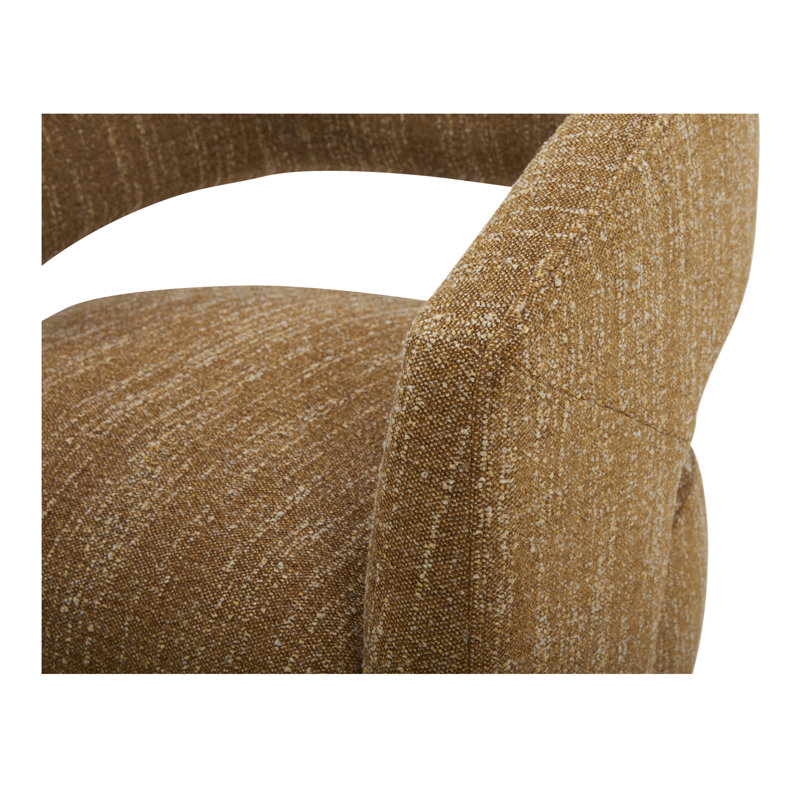 Barrow Rolling Dining Chair Amber Glow, Amber