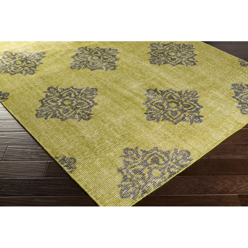 Adnan Wool Damask Indoor Rug, Rectangle 2' x 3'
