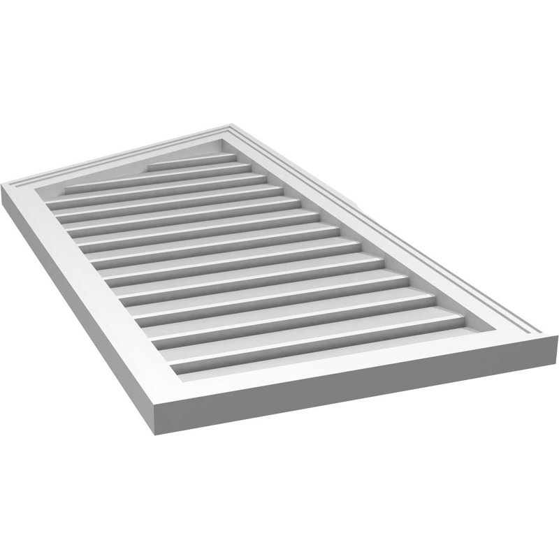 Évent en givre fonctionnel en demi-pointe à montage sur surface gauche Signature, H 42 po x l 20 po x P 1,5 po