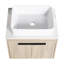 24" Modern Bathroom Vanity With Ceramic Sink And Wall-Mounted Design