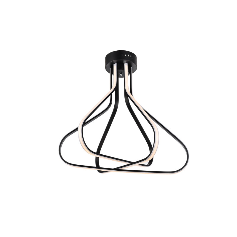 Plafonnier encastré à DEL 3 lumières Gooding, Noir