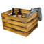 4 Pair Stackable Solid Wood Shoe Rack