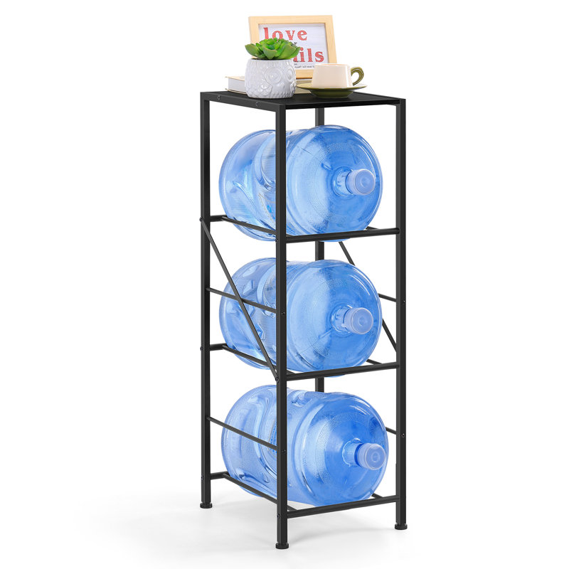 Support de rangement noir à 3 niveaux à 5 niveaux, Noir