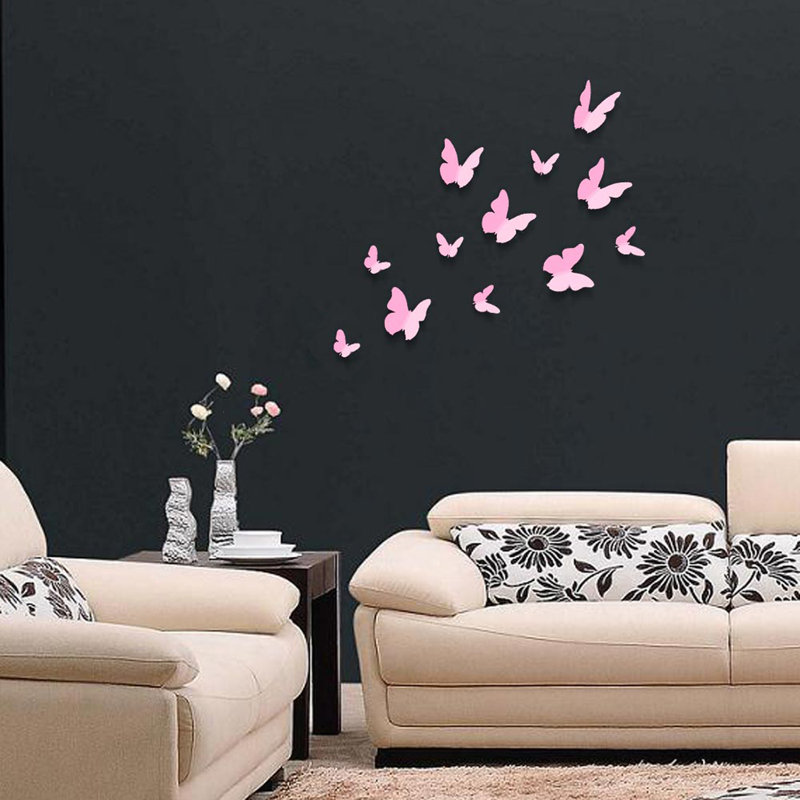 Animals Wall Decal, Pink, 2 Packs