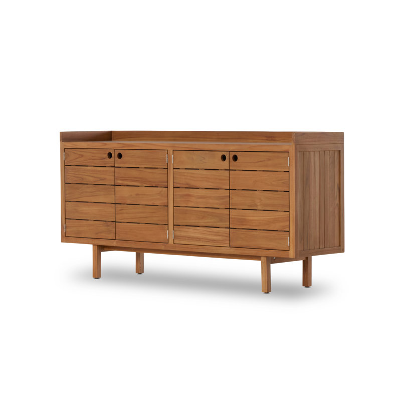 Lula 70'' W Solid Wood Buffet, Natural Teak