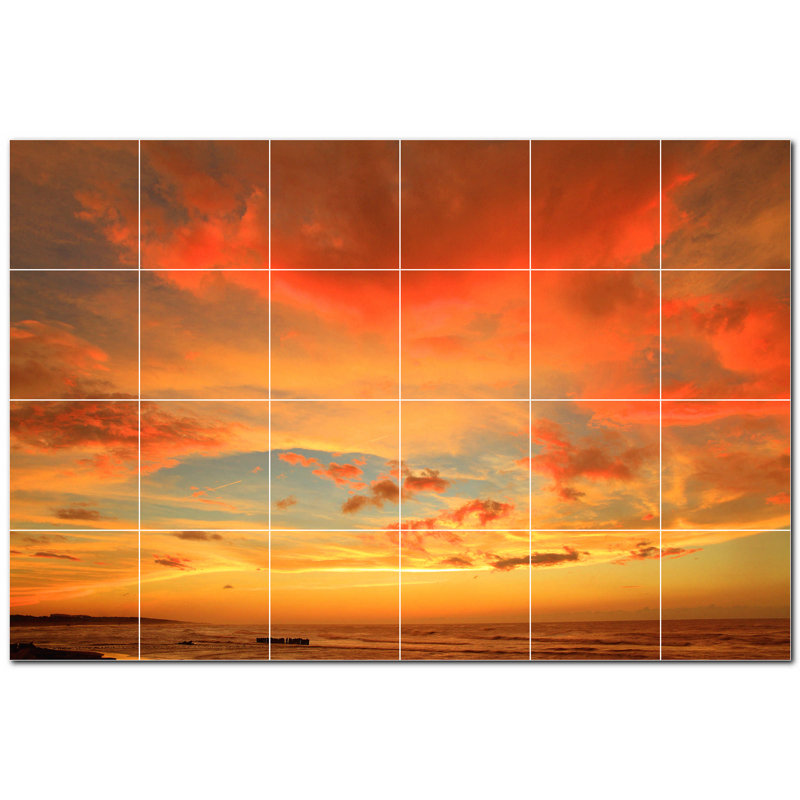 Coucher de soleil photo 6 x 6