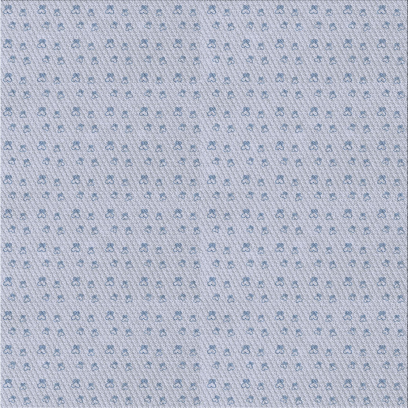 Tapis décoratif bleu clair Finola, Carré 6 pi