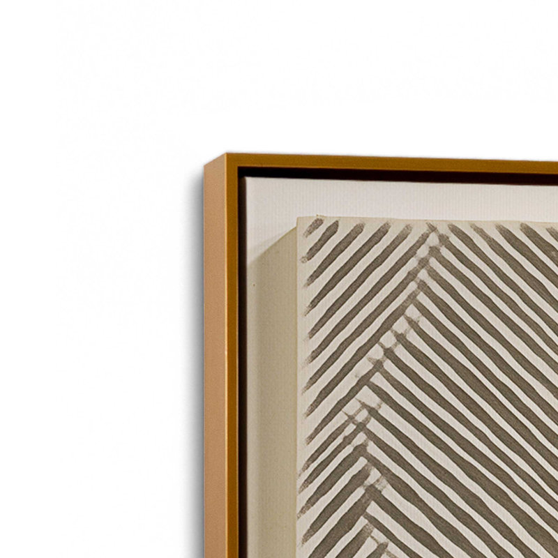 Impression sur toile Modern Modern Illusion II, H 12,75 po x l 12,75 po x P 1,75 po, Cadre flottant or poli