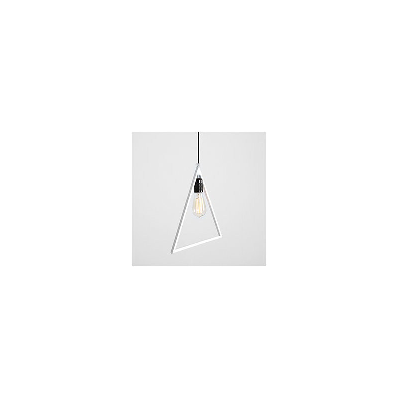 1 - Light White Geometric Pendant, White