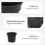 Round Flower Pot 6 Pcs Plastic-701502285-701502284