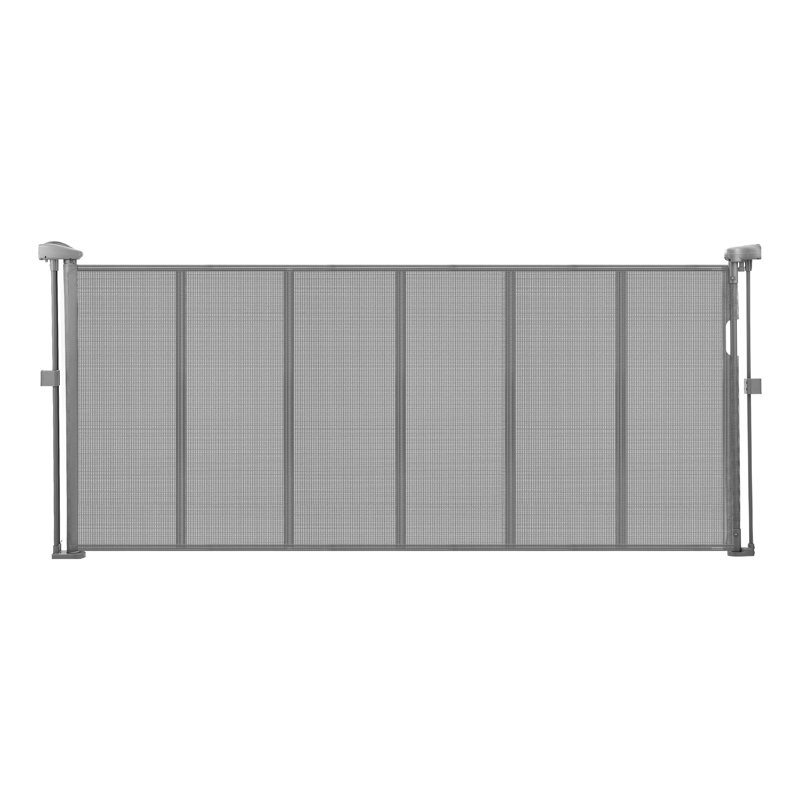Barrière de bébé rétractable pour portes et escaliers - Barrière de sécurité en maille de 34 po de hauteur avec bande anti-rampement