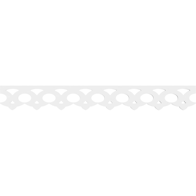 White 48-inch PVC Traditional Running Trim