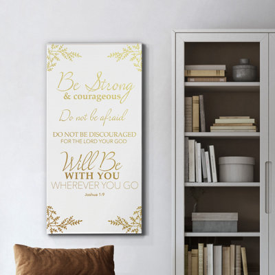 Joshua 1: 9 - Impression sur toile tendue