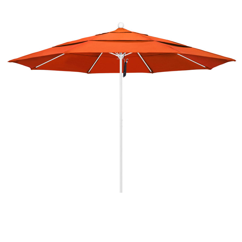Parasol de marché 11 pi Hibo, Toile Sunbrella® Melon