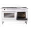 Cuisinière à double combustible ILVE Professional Plus II 60, 8 brûleurs scellés, plaque chauffante-2110857702-2110857715