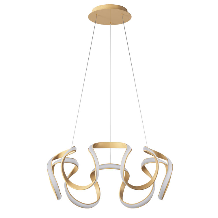 Braely 6000K LED Pendant Light fixture Adjustable Dimmable Hanging Chandelier