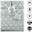 Ensemble de courtepointe en microfibre à imprimé ikat de cinq articles Tivoli-427113959