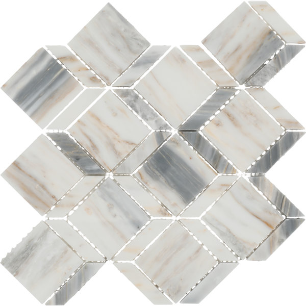 Gamma Natural Stone Balance XL Wall and Floor Mosaic Tile (Set of 10)