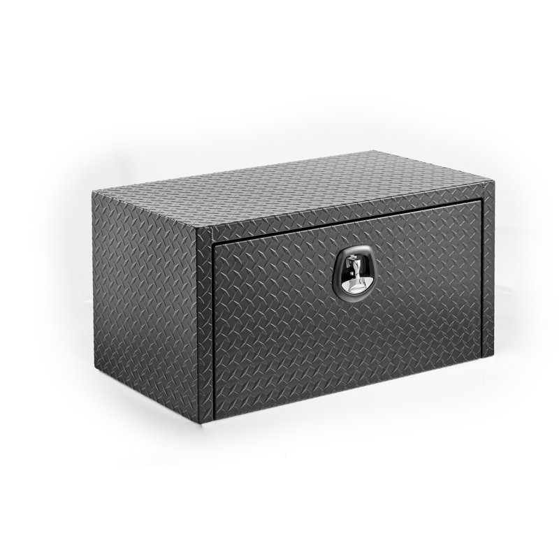 Coffre à outils en aluminium 36 pouces, coffre de remorque imperméable, cadre léger, serrure de sécurité, coffre à outils sous le lit, conception robuste, conception universelle