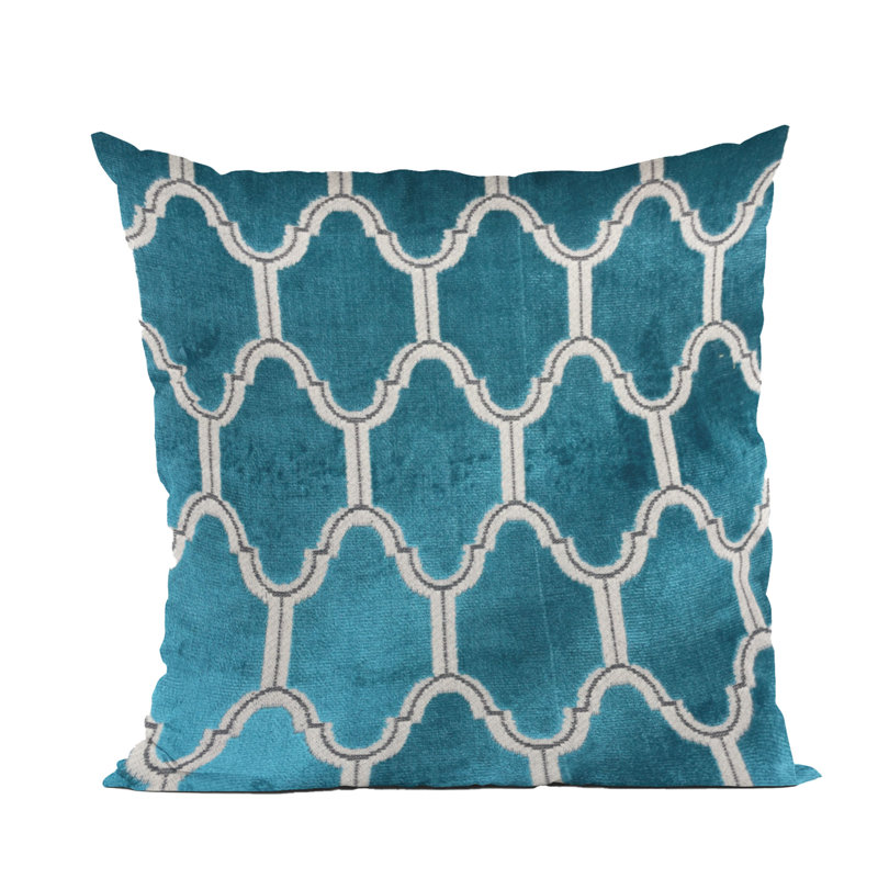 Coussin Royal Arches, Sarcelle, Rectangulaire, H 12 po x l 20 po