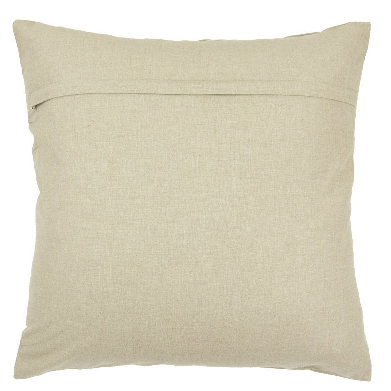 Appliqued Linen Throw Pillow, Lilac/Ivory