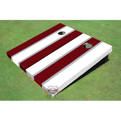 Ensemble de planches de cornhole à rayures longues 2 'x 4'