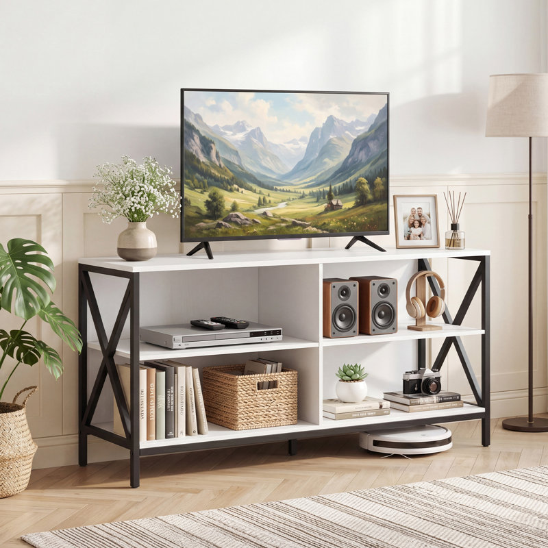 Conlee Unfinished TV Stand for TVs up to 55", White