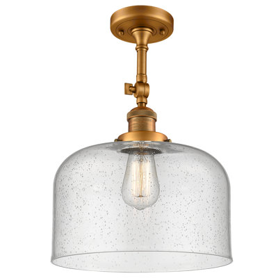 Plafonnier semi-encastré 1 lumière 12 po Temescal